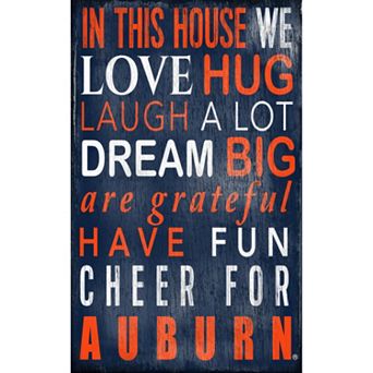 Auburn Tigers In This House Wall Art
