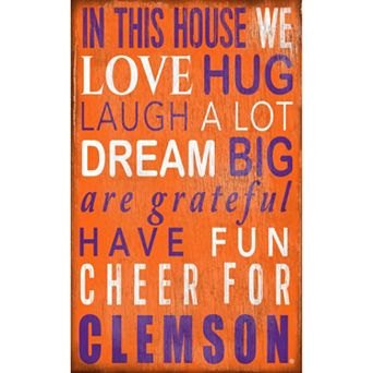 Clemson Tigers In This House Wall Art