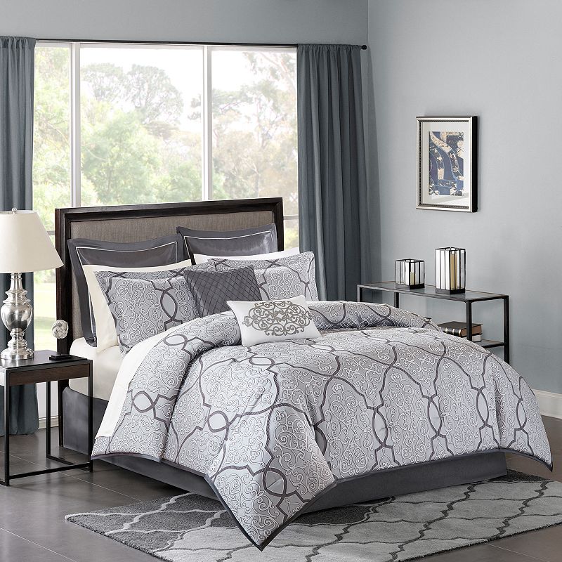 38221690 Madison Park Anouk 12-piece Jacquard Comforter Set sku 38221690