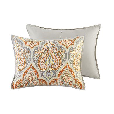 Madison Park Leah Paisley Comforter Set with Throw Pillows