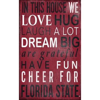Florida State Seminoles In This House Wall Art