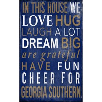 Georgia Southern Eagles In This House Wall Art