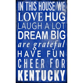 Kentucky Wildcats In This House Wall Art