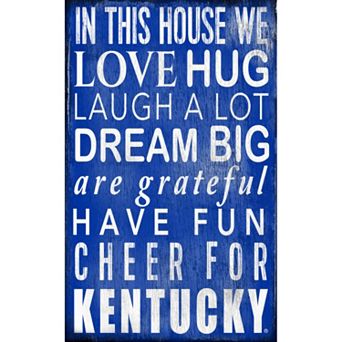 Kentucky Wildcats In This House Wall Art