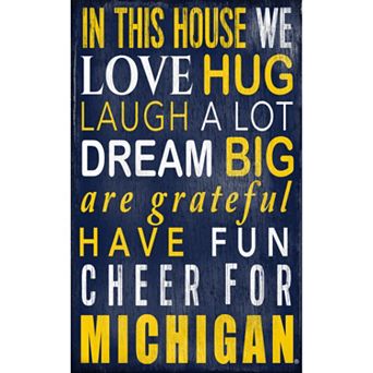 Michigan Wolverines In This House Wall Art