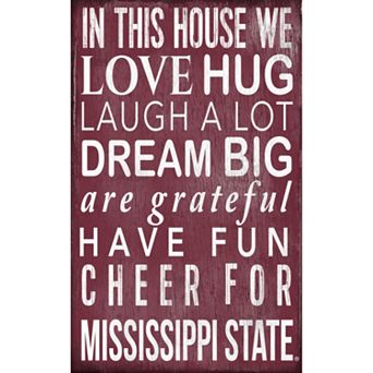 Mississippi State Bulldogs In This House Wall Art