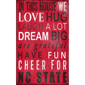 North Carolina State Wolfpack In This House Wall Art