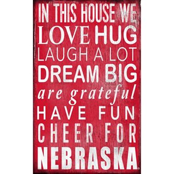 Nebraska Cornhuskers In This House Wall Art