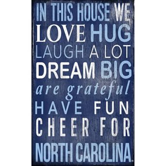 North Carolina Tar Heels In This House Wall Art