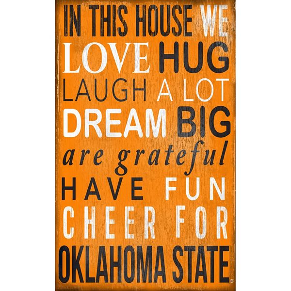 Oklahoma State Cowboys In This House Wall Art