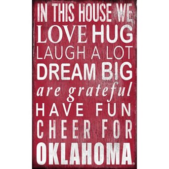 Oklahoma Sooners In This House Wall Art