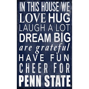Penn State Nittany Lions In This House Wall Art