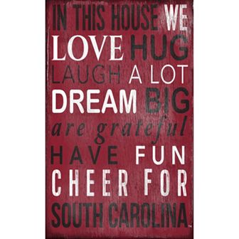 South Carolina Gamecocks In This House Wall Art