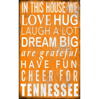 Tennessee Volunteers In This House Wall Art