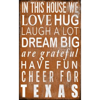 Texas Longhorns In This House Wall Art