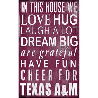 Texas A&M Aggies In This House Wall Art
