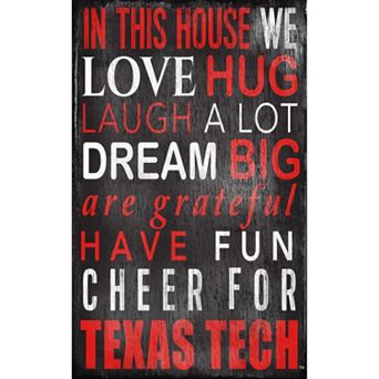 Texas Tech Red Raiders In This House Wall Art