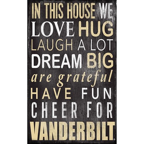 Vanderbilt Commodores In This House Wall Art