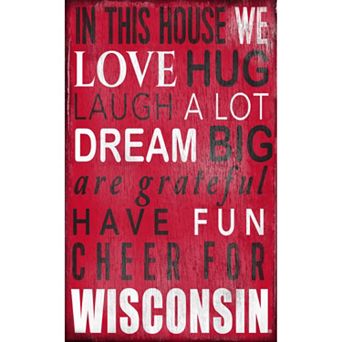 Wisconsin Badgers In This House Wall Art