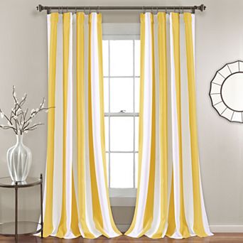 Lush Decor Wilbur Stripe Room Darkening Window Curtains Set