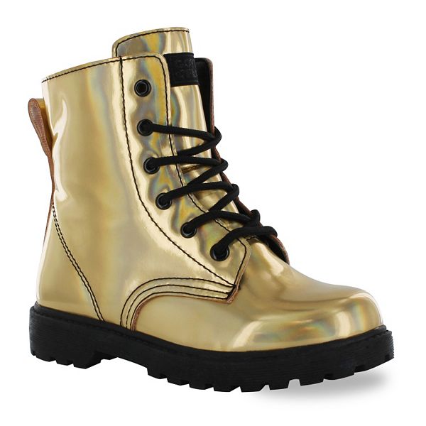 Girls shop gold boots