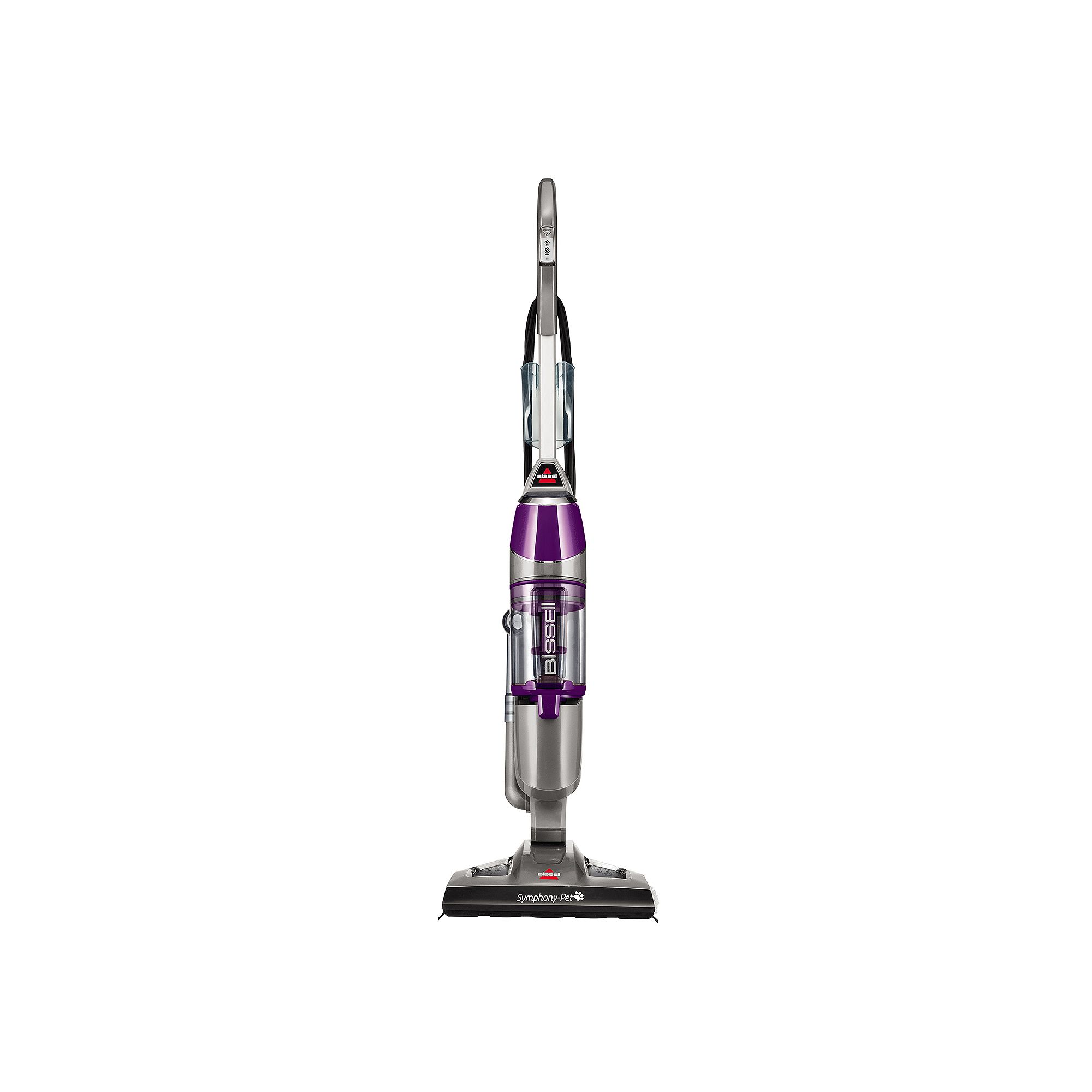 BISSELL Symphony Pet All-In-One Vacuum & Steam Mop (1543), Purple
