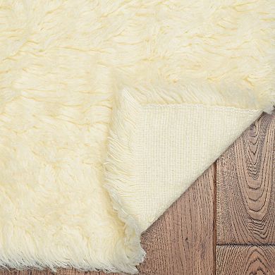 Linon 3A Flokati Shag Wool Rug