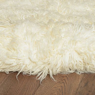 Linon 3A Flokati Shag Wool Rug