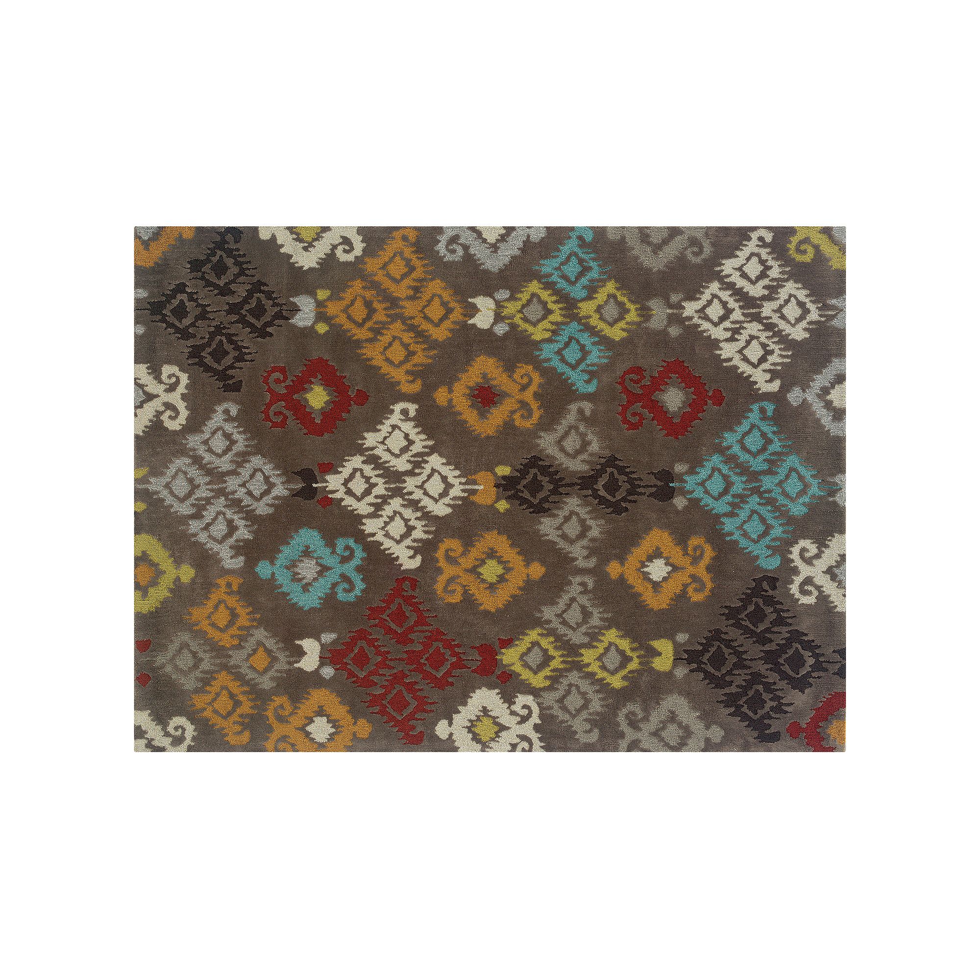Linon Trio Diamond Pattern Rug, Gray