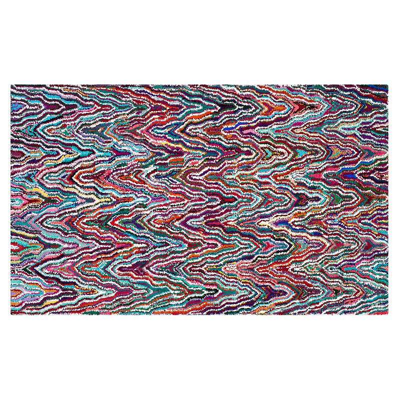 Safavieh Nantucket Nanette Abstract Rug, Multicolor, 6Ft Rnd