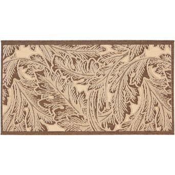 Safavieh Courtyard Leaves Collage Indoor Outdoor Rug