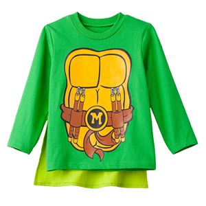 Teenage Mutant Ninja Turtles Michelangelo Toddler Boy Caped Tee
