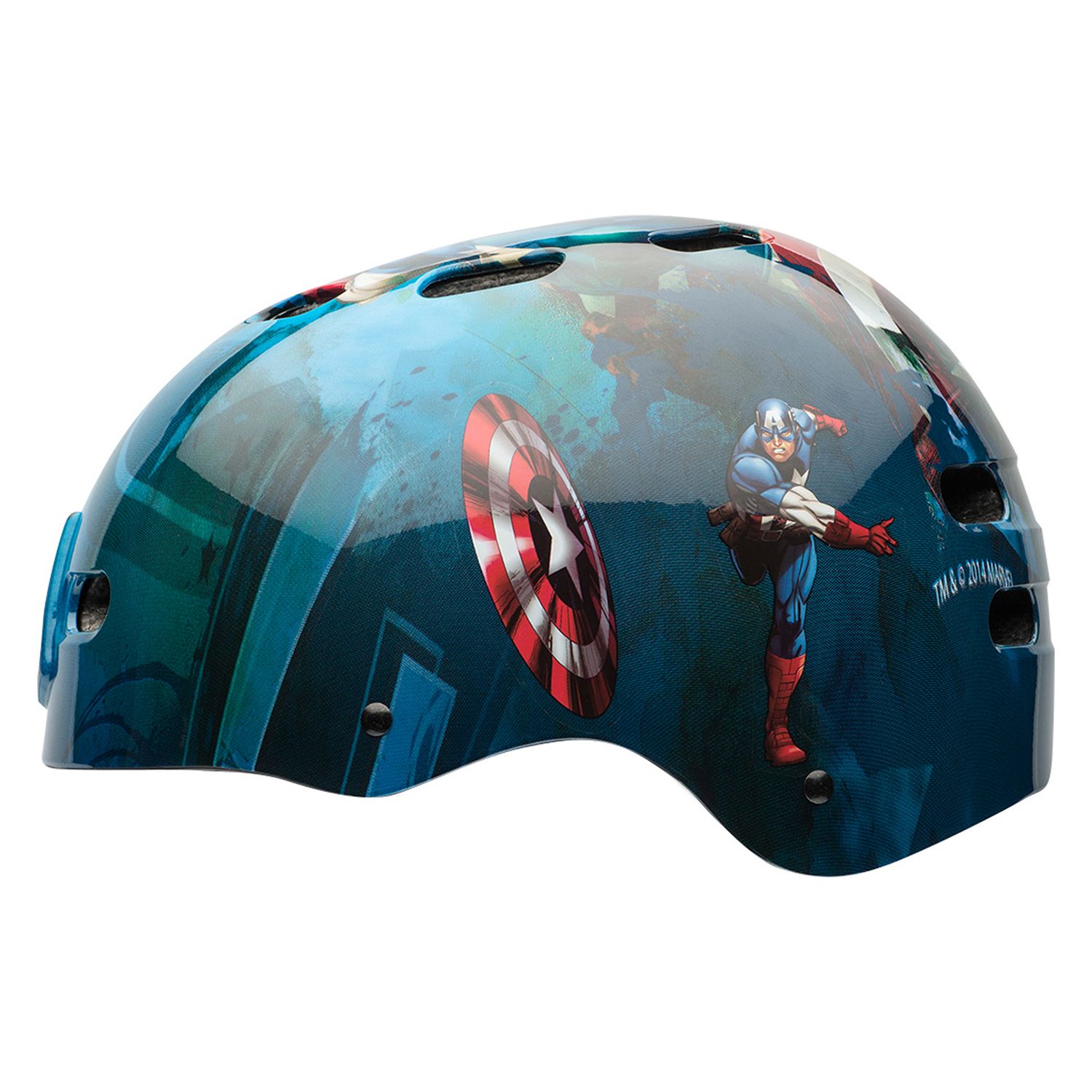 captain america bike helmet