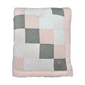 Burt's Bees Baby Honeybee Checkered Baby Quilt (Blossom or Blueberry)