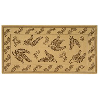 Safavieh Courtyard Ferns Framed Indoor Outdoor Rug
