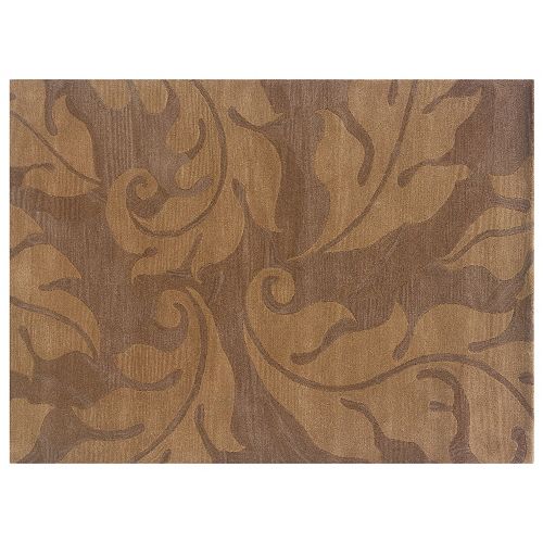 Linon Florence Leaf Wool Rug