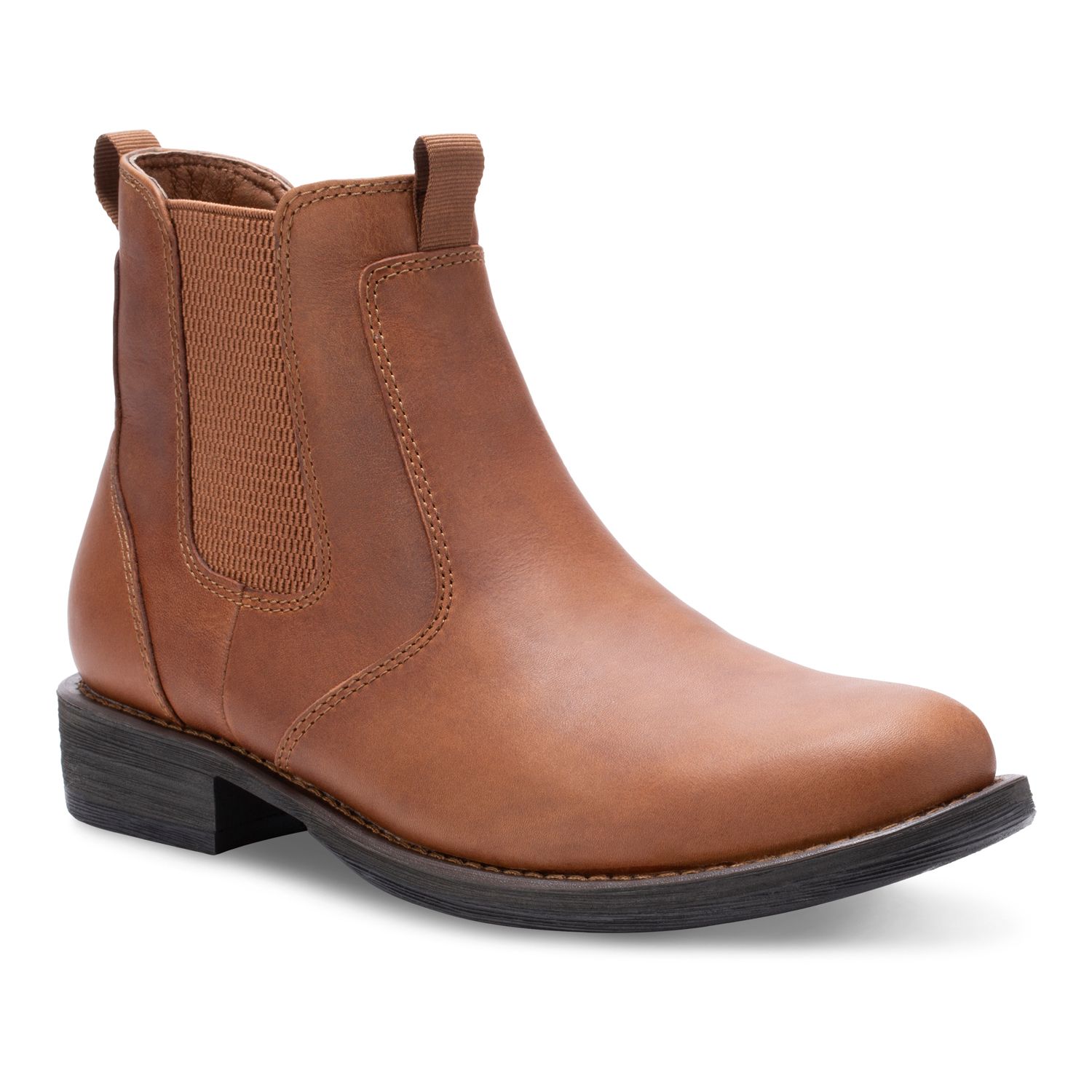 Eastland Men Chelsea Ankle Boots Daily Double Size US 12D Tan Brown Leather Men main image 4