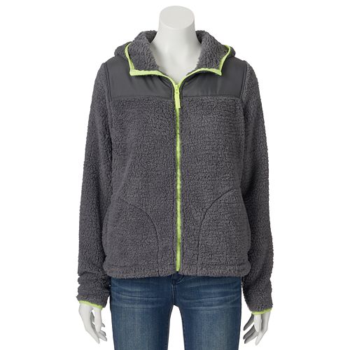 Juniors' SO® Sherpa Hoodie Zip Jacket