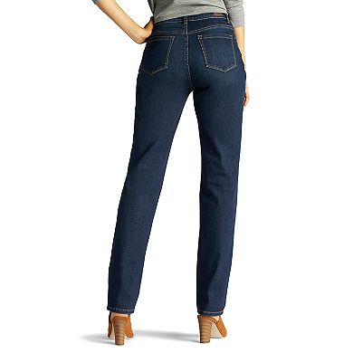 Petite Lee Monroe Classic Fit High Waisted Straight-Leg Jeans