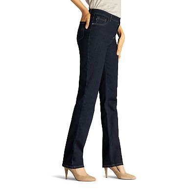 Petite Lee Monroe Classic Fit High Waisted Straight-Leg Jeans