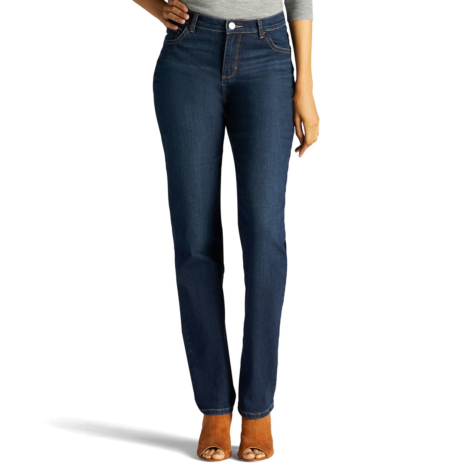 lee classic fit straight leg jeans petite