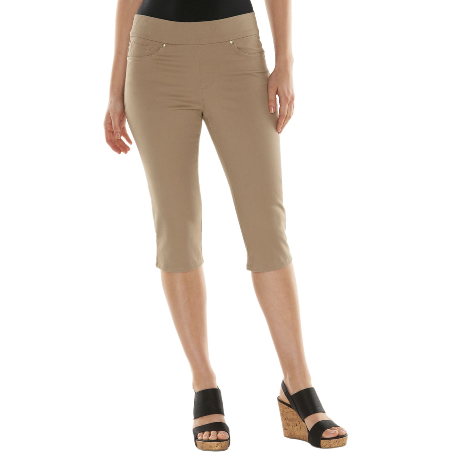 gloria vanderbilt avery comfort flex stretch pull on pants