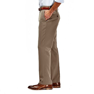 Men s Haggar No Iron Solid Straight Fit Flat Front Dress Pants