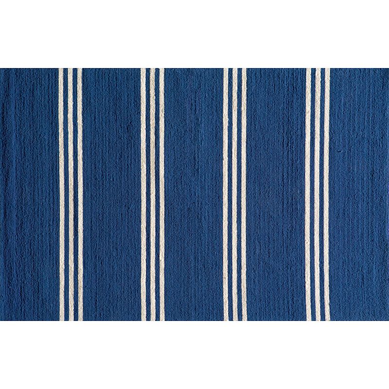 Momeni Veranda Striped Indoor Outdoor Rug, Blue, 4X6 Ft