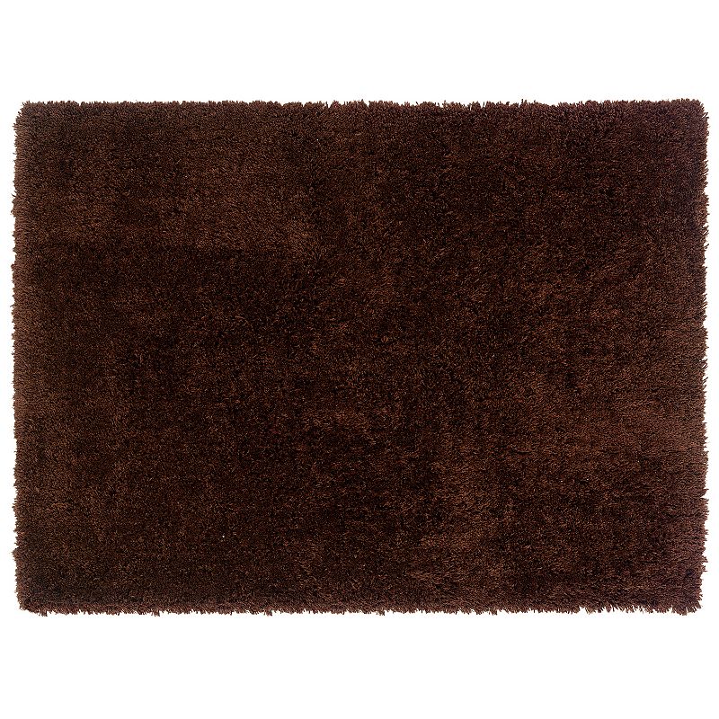 Linon Copenhagen Shag Rug, Brown, 8X10 Ft