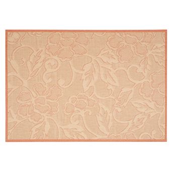 Safavieh Courtyard Floral Sketch Indoor Outdoor Rug