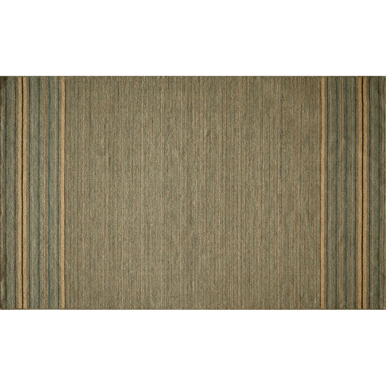 Better Trends Alpine 5' x 8' Braided Rug - Hunter Stripe