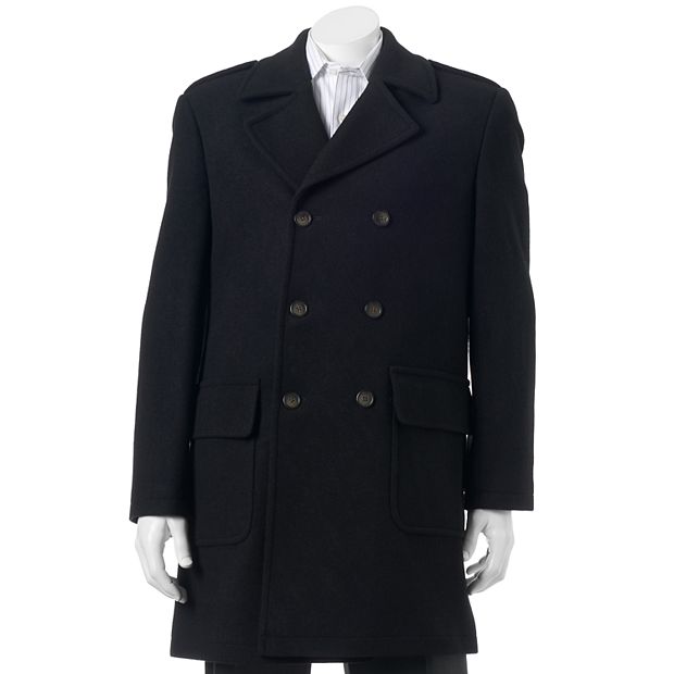 Chaps Men's Classic Double Breasted Overcoat - Macy's