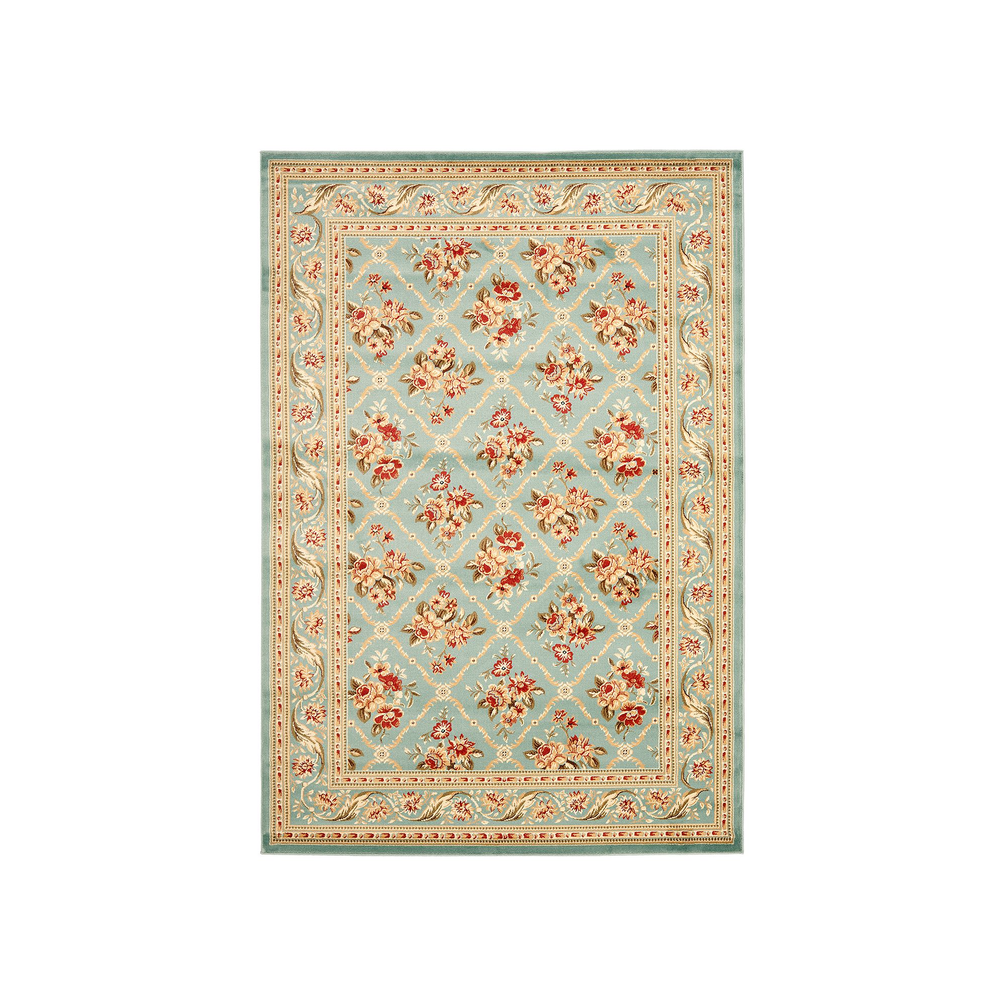 Safavieh Lyndhurst Framed Vintage Floral Rug, Blue