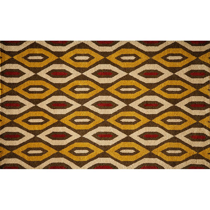 Momeni Habitat Ruby Rug, Yellow, 3.5X5.5 Ft